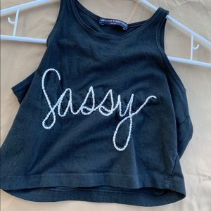 Brandy Melville- Crop Top - “Sassy”